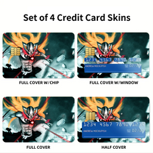 Load image into Gallery viewer, Anime Bleachr Credit Card Skins (4-in-1 Pack)