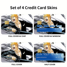Load image into Gallery viewer, Anime Bleachr Credit Card Skins (4-in-1 Pack)