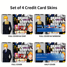 Load image into Gallery viewer, Anime Bleachr Credit Card Skins (4-in-1 Pack)