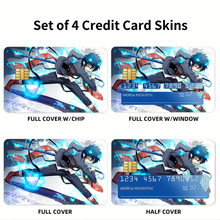 Load image into Gallery viewer, Anime Blue Exorcistr Credit Card Skins (4-in-1 Pack)