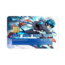 Load image into Gallery viewer, Anime Blue Exorcistr Credit Card Skins (4-in-1 Pack)