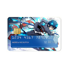 Load image into Gallery viewer, Anime Blue Exorcistr Credit Card Skins (4-in-1 Pack)