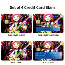 Load image into Gallery viewer, Anime Bocchi the Rock Credit Card Skins (4-in-1 Pack)