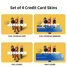 Load image into Gallery viewer, Anime Bocchi the Rock Credit Card Skins (4-in-1 Pack)