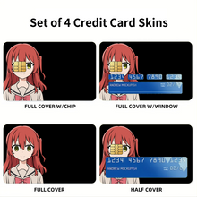 Load image into Gallery viewer, Anime Bocchi the Rock Credit Card Skins (4-in-1 Pack)