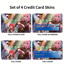 Load image into Gallery viewer, Anime Bocchi the Rock Credit Card Skins (4-in-1 Pack)