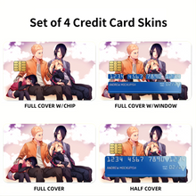 Load image into Gallery viewer, Anime Boruto Credit Card Skins (4-in-1 Pack)