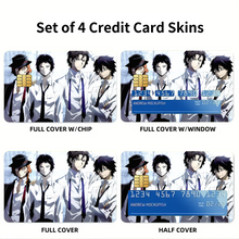 Load image into Gallery viewer, Anime Bungou Stray Dogs Credit Card Skins (4-in-1 Pack)