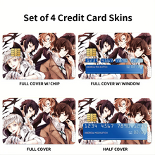 Load image into Gallery viewer, Anime Bungou Stray Dogs Credit Card Skins (4-in-1 Pack)