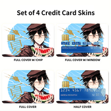 Load image into Gallery viewer, Anime Bungou Stray Dogs Credit Card Skins (4-in-1 Pack)