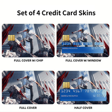 Load image into Gallery viewer, Anime Chainsaw Man Credit Card Skins (4-in-1 Pack)