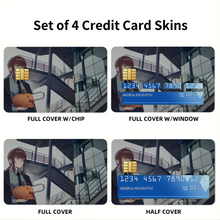 Load image into Gallery viewer, Anime Chainsaw Man Credit Card Skins (4-in-1 Pack)