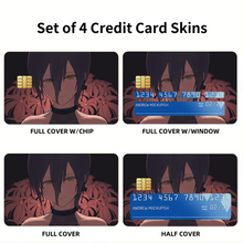 Load image into Gallery viewer, Anime Chainsaw Man Credit Card Skins (4-in-1 Pack)