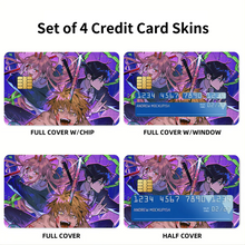 Load image into Gallery viewer, Anime Chainsaw Man Credit Card Skins (4-in-1 Pack)