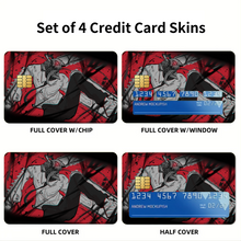 Load image into Gallery viewer, Anime Chainsaw Man Credit Card Skins (4-in-1 Pack)