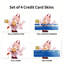 Load image into Gallery viewer, Anime Chainsaw Man Credit Card Skins (4-in-1 Pack)