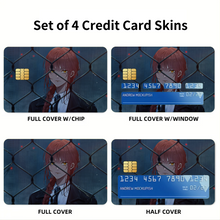Load image into Gallery viewer, Anime Chainsaw Man Credit Card Skins (4-in-1 Pack)