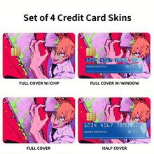 Load image into Gallery viewer, Anime Chainsaw Man Credit Card Skins (4-in-1 Pack)
