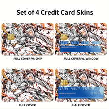 Load image into Gallery viewer, Anime Chainsaw Man Credit Card Skins (4-in-1 Pack)