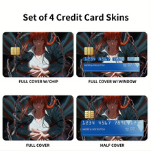 Load image into Gallery viewer, Anime Chainsaw Man Credit Card Skins (4-in-1 Pack)