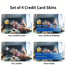 Load image into Gallery viewer, Anime Chainsaw Man Credit Card Skins (4-in-1 Pack)