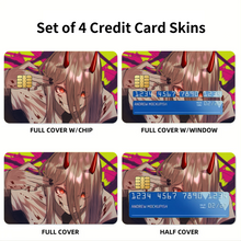 Load image into Gallery viewer, Anime Chainsaw Man Credit Card Skins (4-in-1 Pack)