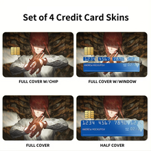 Load image into Gallery viewer, Anime Chainsaw Man Credit Card Skins (4-in-1 Pack)