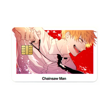 Load image into Gallery viewer, Anime Chainsaw Man Credit Card Skins (4-in-1 Pack)
