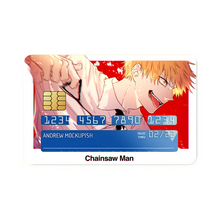 Load image into Gallery viewer, Anime Chainsaw Man Credit Card Skins (4-in-1 Pack)
