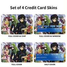 Load image into Gallery viewer, Anime Code Geass Credit Card Skins (4-in-1 Pack)