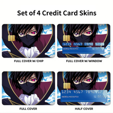 Load image into Gallery viewer, Anime Code Geass Credit Card Skins (4-in-1 Pack)