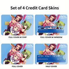 Load image into Gallery viewer, Anime Code Geass Credit Card Skins (4-in-1 Pack)
