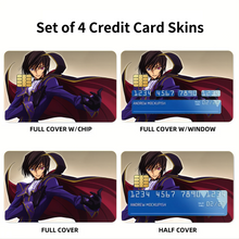 Load image into Gallery viewer, Anime Code Geass Credit Card Skins (4-in-1 Pack)