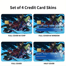 Load image into Gallery viewer, Anime Code Geass Credit Card Skins (4-in-1 Pack)
