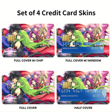 Load image into Gallery viewer, Anime Code Geass Credit Card Skins (4-in-1 Pack)