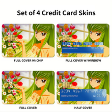 Load image into Gallery viewer, Anime Code Geassr Credit Card Skins (4-in-1 Pack)