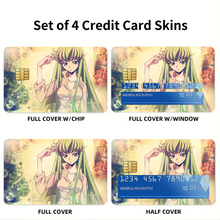 Load image into Gallery viewer, Anime Code Geassr Credit Card Skins (4-in-1 Pack)