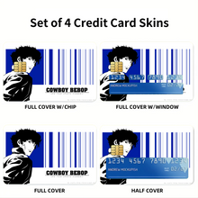 Load image into Gallery viewer, Anime Cowboy Bebop Credit Card Skins (4-in-1 Pack)