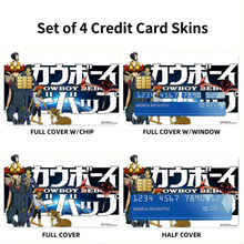 Load image into Gallery viewer, Anime Cowboy Bebop Credit Card Skins (4-in-1 Pack)