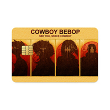 Load image into Gallery viewer, Anime Cowboy Bebop Credit Card Skins (4-in-1 Pack)