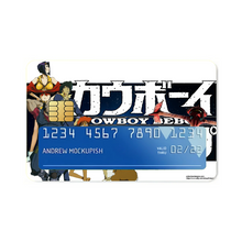 Load image into Gallery viewer, Anime Cowboy Bebop Credit Card Skins (4-in-1 Pack)