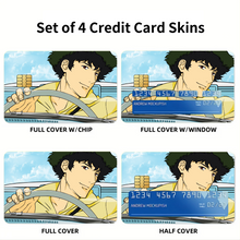 Load image into Gallery viewer, Anime Cowboy Bebopr Credit Card Skins (4-in-1 Pack)