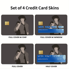 Load image into Gallery viewer, Anime Cowboy Bebopr Credit Card Skins (4-in-1 Pack)
