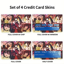 Load image into Gallery viewer, Anime Date A Live Credit Card Skins (4-in-1 Pack)