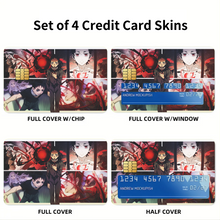 Load image into Gallery viewer, Anime Deadman Wonderland Credit Card Skins (4-in-1 Pack)