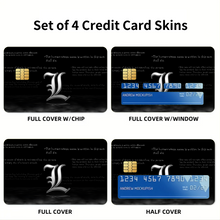 Load image into Gallery viewer, Anime Death Note Credit Card Skins (4-in-1 Pack)