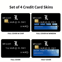 Load image into Gallery viewer, Anime Death Note Credit Card Skins (4-in-1 Pack)