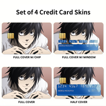 Load image into Gallery viewer, Anime Death Note Credit Card Skins (4-in-1 Pack)