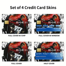 Load image into Gallery viewer, Anime Death Note Credit Card Skins (4-in-1 Pack)