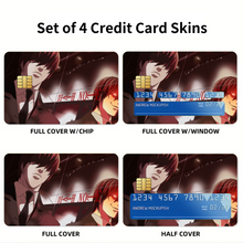 Load image into Gallery viewer, Anime Death Note Credit Card Skins (4-in-1 Pack)